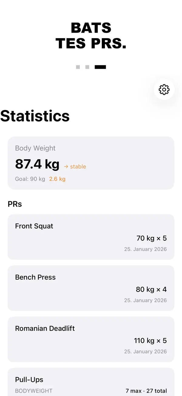 Screenshot #2 pour Kreuzheben — Force Tracker