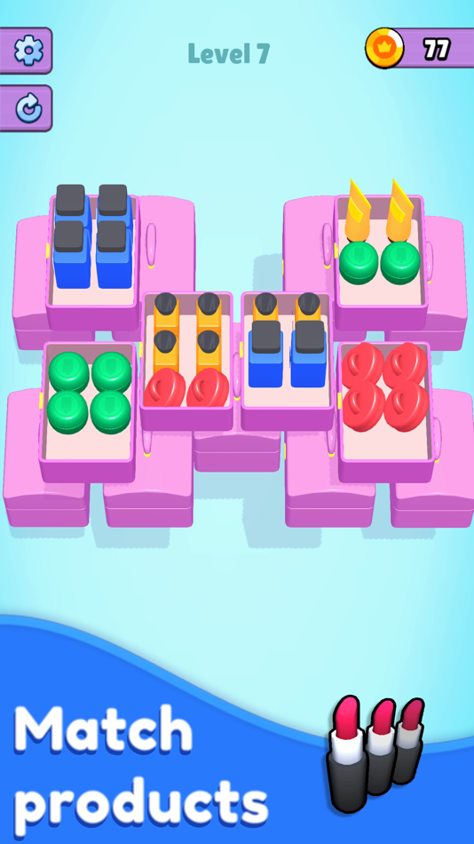 #3. Makeup Sort 3D! (iOS) 由: Jakub Szolomicki