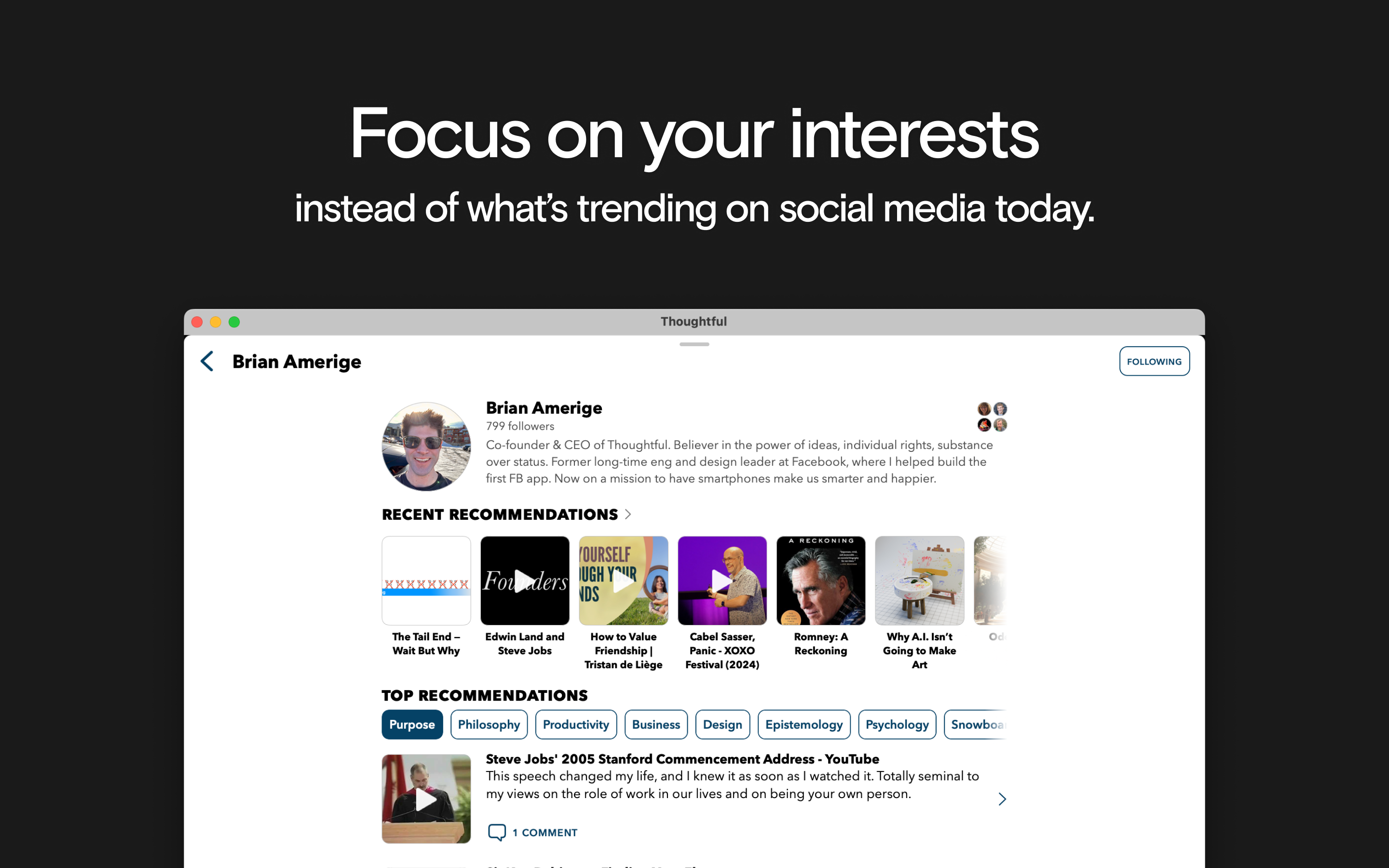 Thoughtful: Design Your Feeds