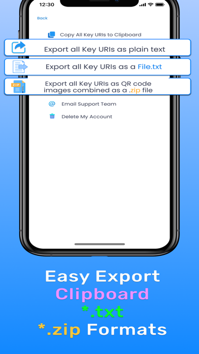 HackProof Authenticator 2FA screenshot