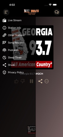 Georgia 93.7 WQCH screenshot