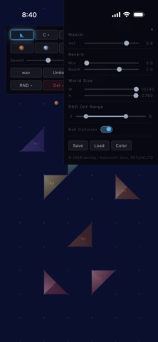 Triangles by DETUNE のスクリーンショット