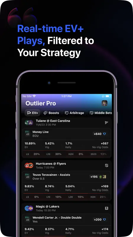 Outlier: Smart Sports Betting screenshot 3 of 6