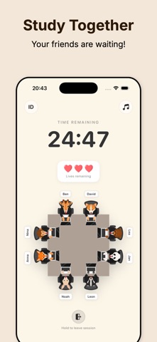 FocusOffice: Study Together iPhone screenshot