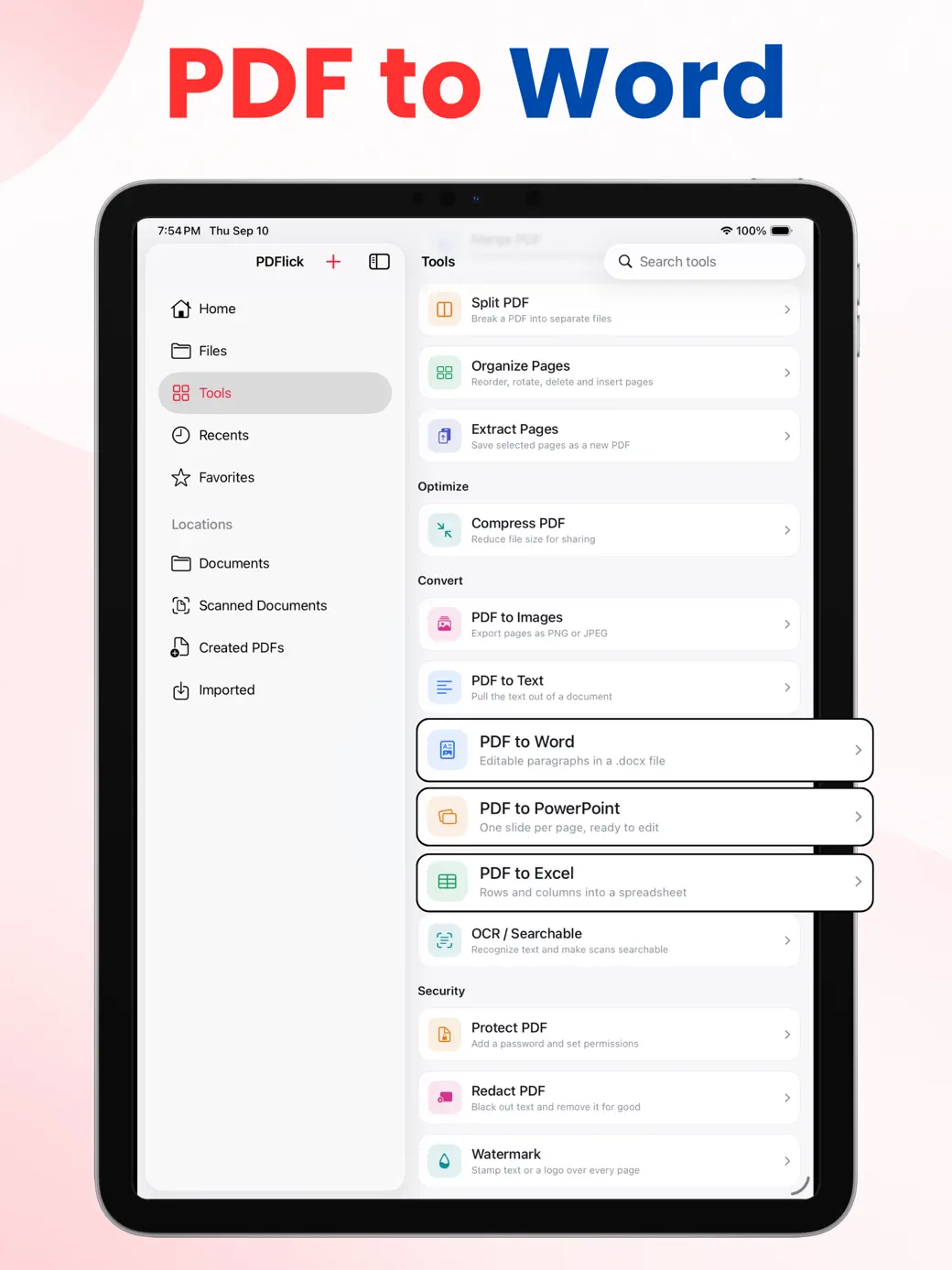 PDFlick: PDF Editor & Scanner iPad screenshot 4