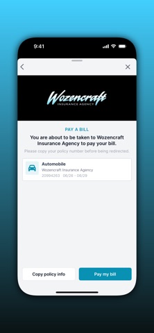 Wozencraft Insurance iPhone screenshot