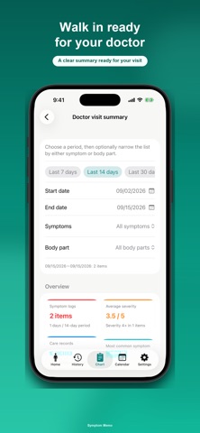 Symptom Memo: Pain Tracker Screenshot 3 of 6