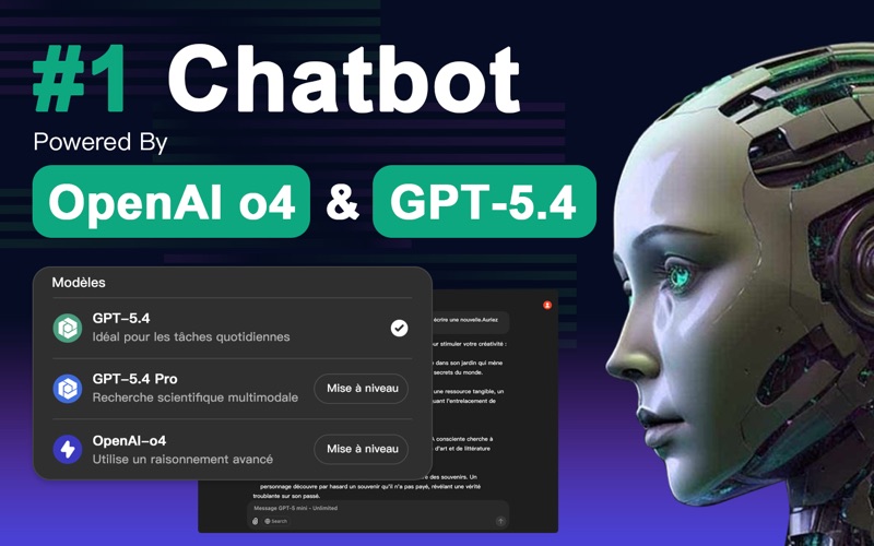 Screenshot #1 pour ChatBot5.4 - Français AI