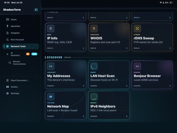 ShadowTerm ssh & mosh Terminal iPad screenshot 3