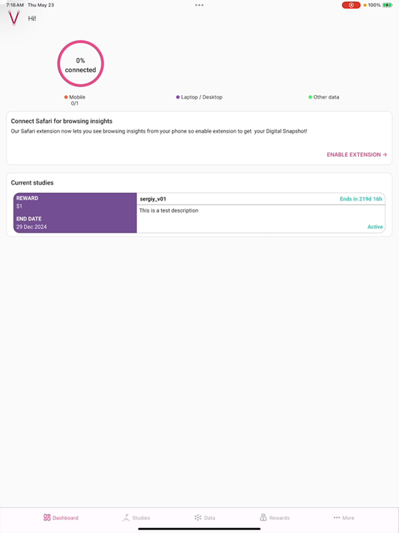 Via: Study & Rewards