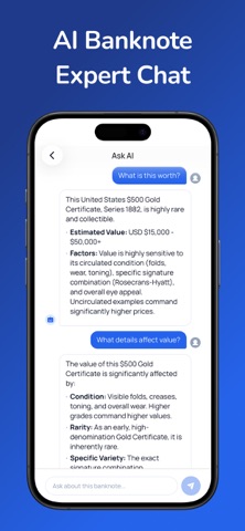 Banknote Identifier: Money AI iPhone screenshot