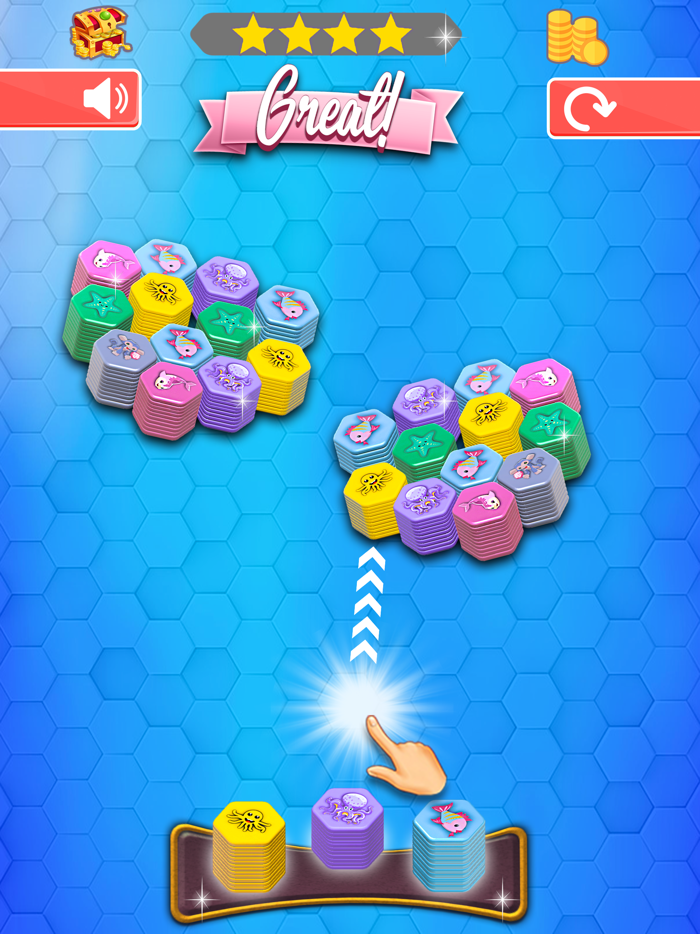 Hexa Sort Merge Puzzle Game 3D