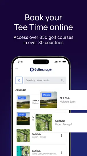 Captura de pantalla de Golfmanager en iPhone 2
