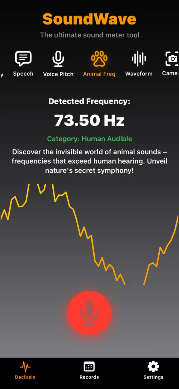 Screenshot #2 pour SoundWavesDetector