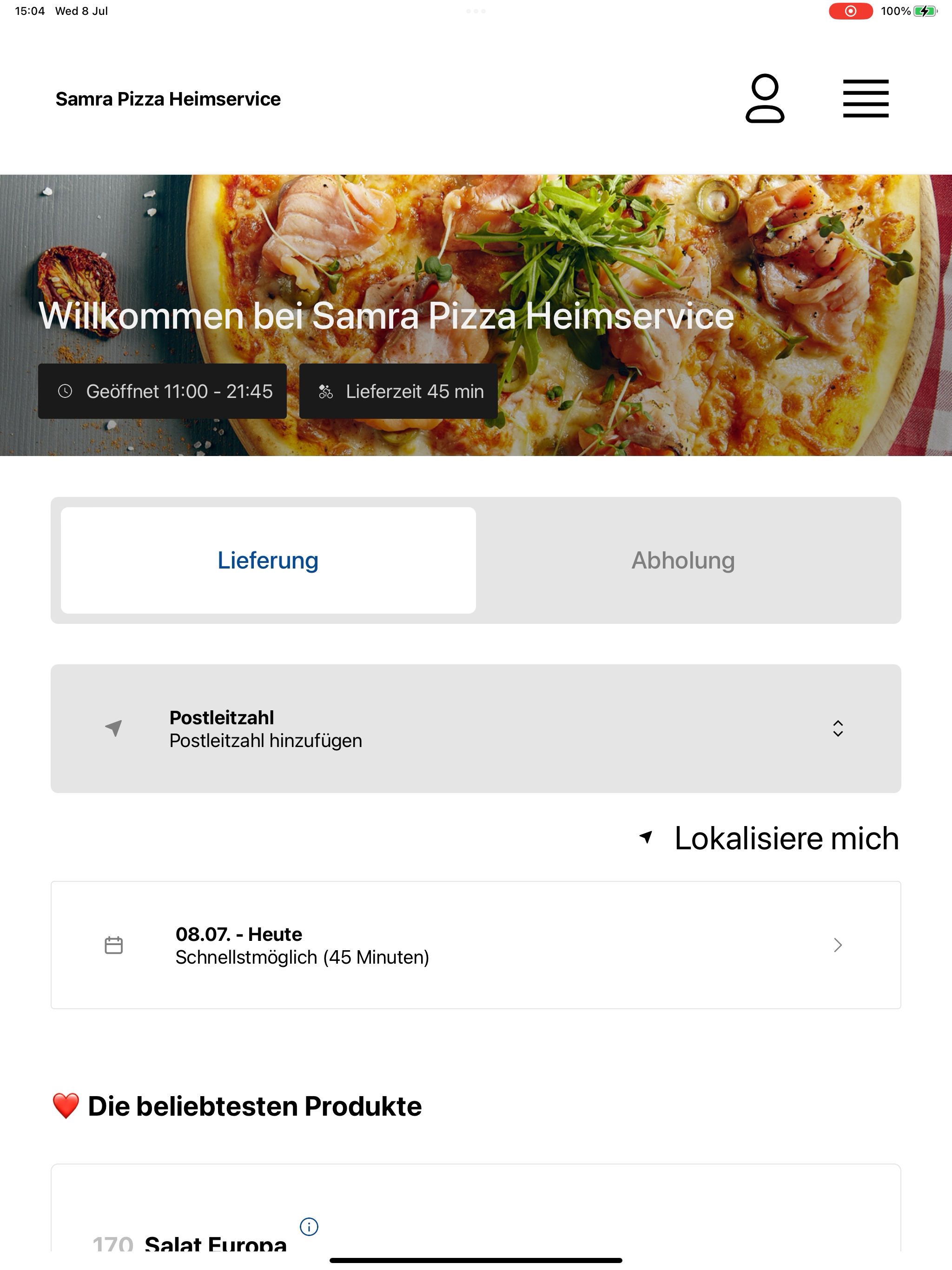 Samra Pizza Heimservice screenshot 7