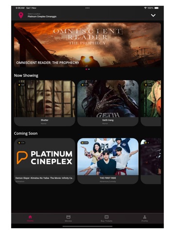 Platinum Cineplex Indonesia iPad screenshot 3