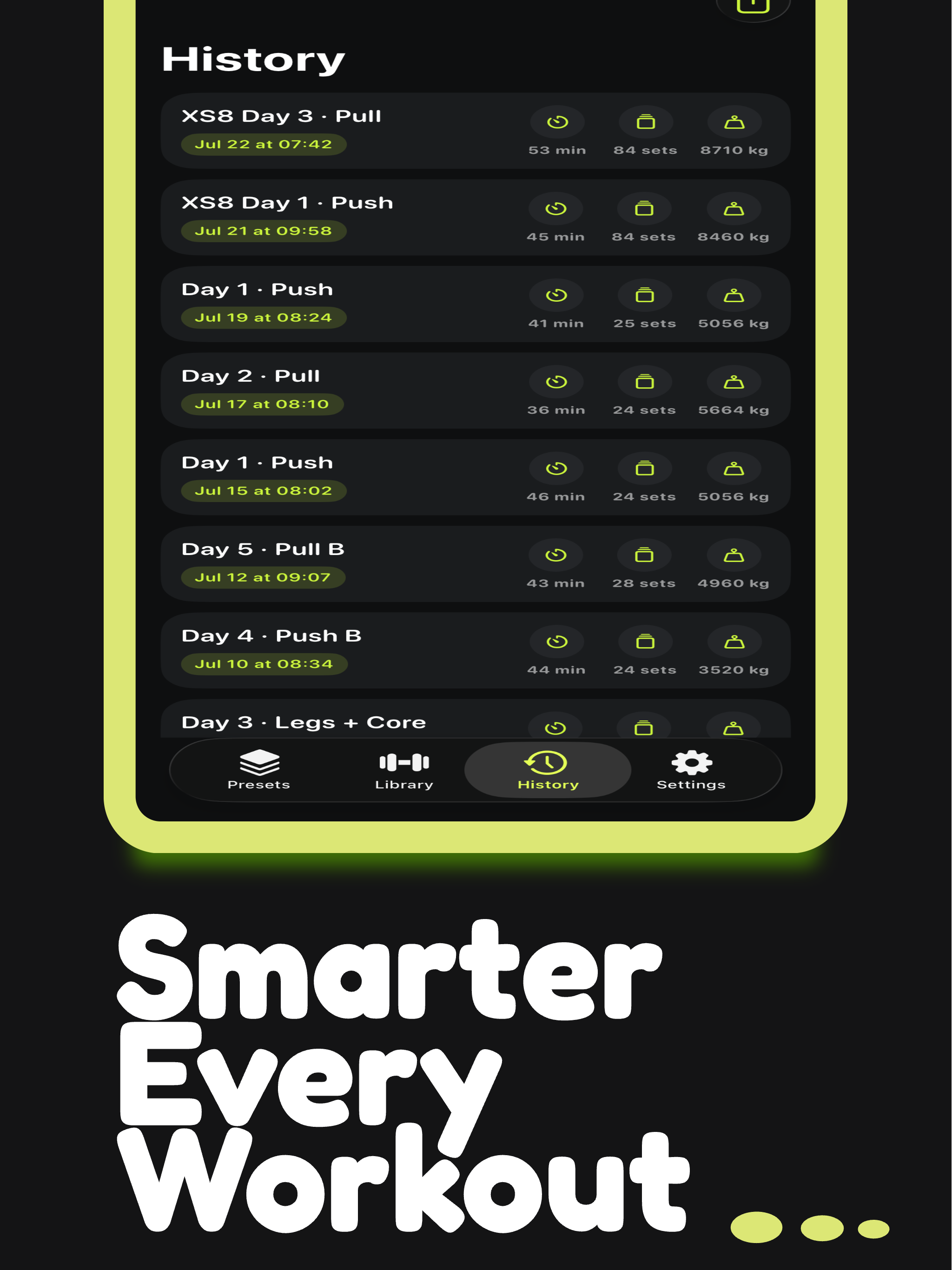 TabSet: Gym Workout Tracker screenshot 8