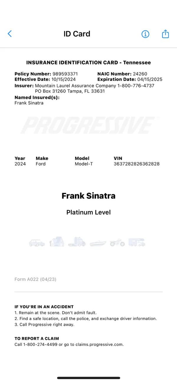 Screenshot #3 pour Insurance Card