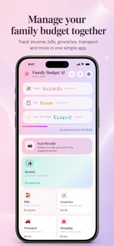 Family Budget AI Tracker screenshot