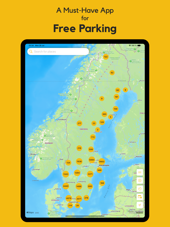 Parkopilot | Find Free Parking iPad screenshot 1 - Navigation app