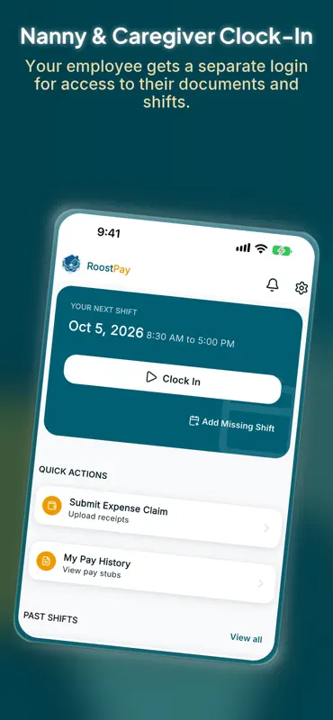 RoostPay: Nanny & Care Payroll screenshot 6 of 10