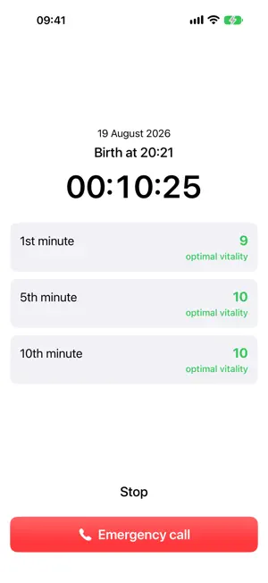 APGAR Timer screenshot 2