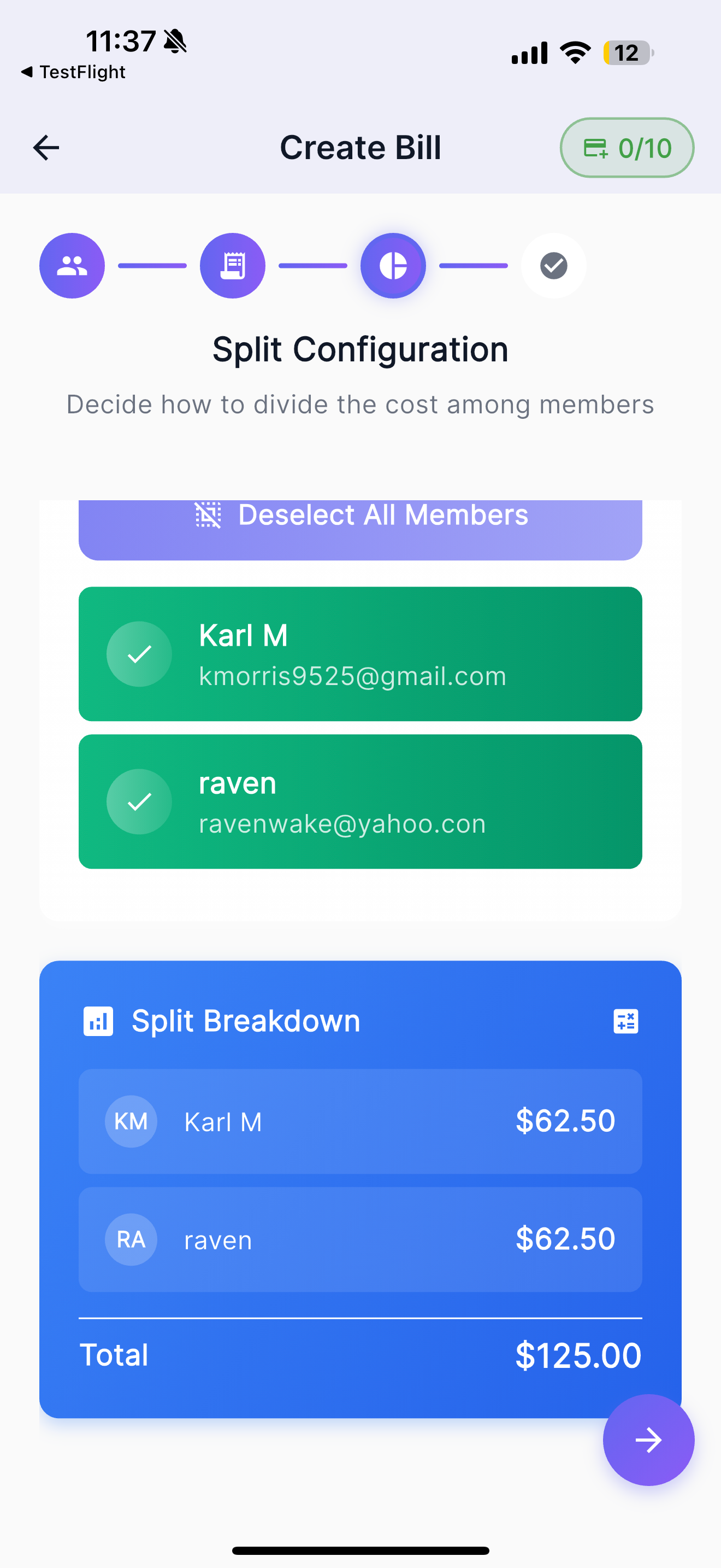 Splitta - Bill Splitter screenshot 3