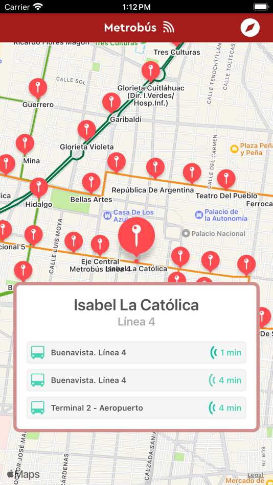 #3. Metrobus CDMX (iOS) 由: Alejandro Cruz