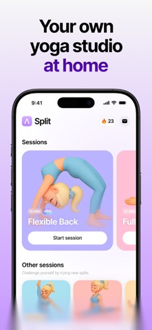Split - Stretches at home screenshot