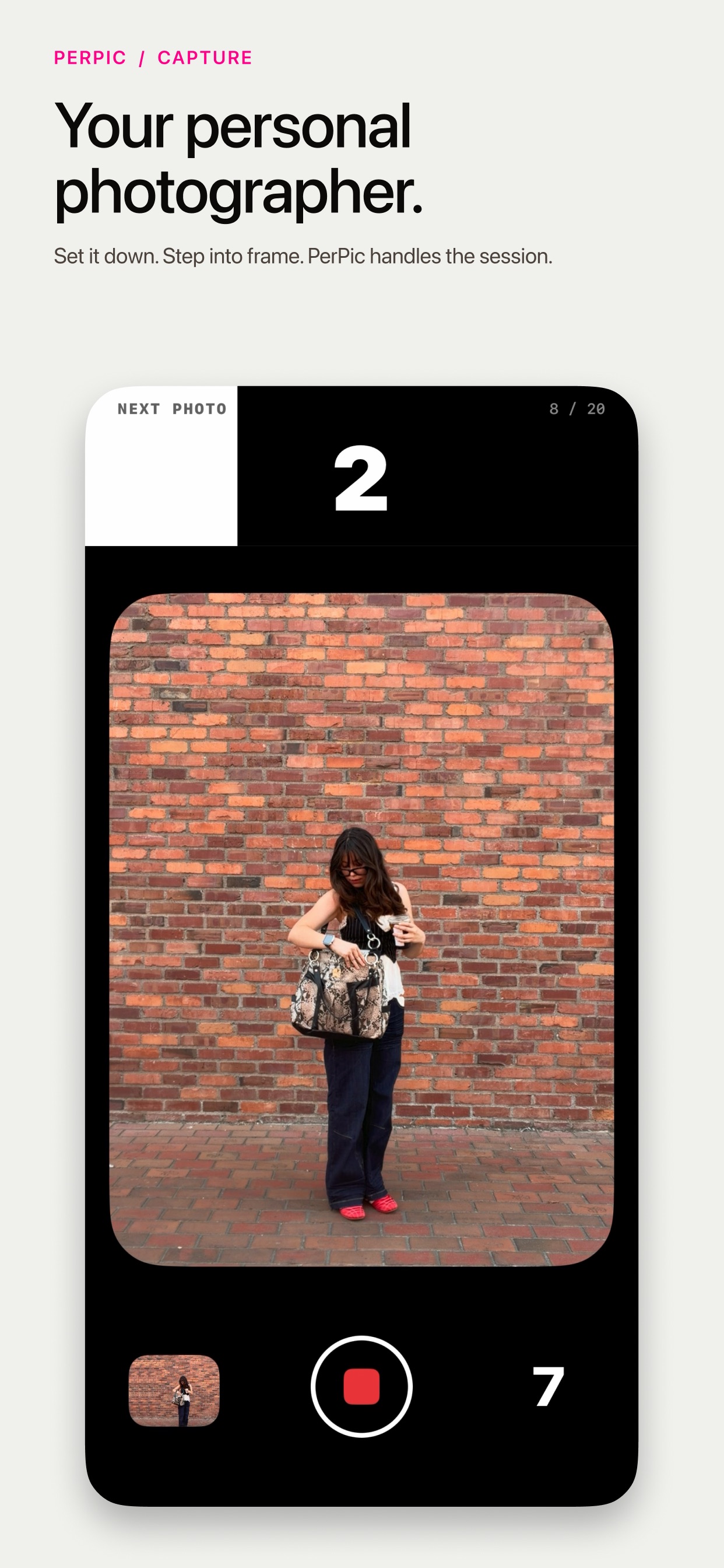 Screenshot 1 of PerPic - Photo Timer Camera