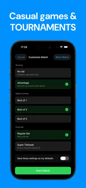 Tennis Scoreboard: Set screenshot 3
