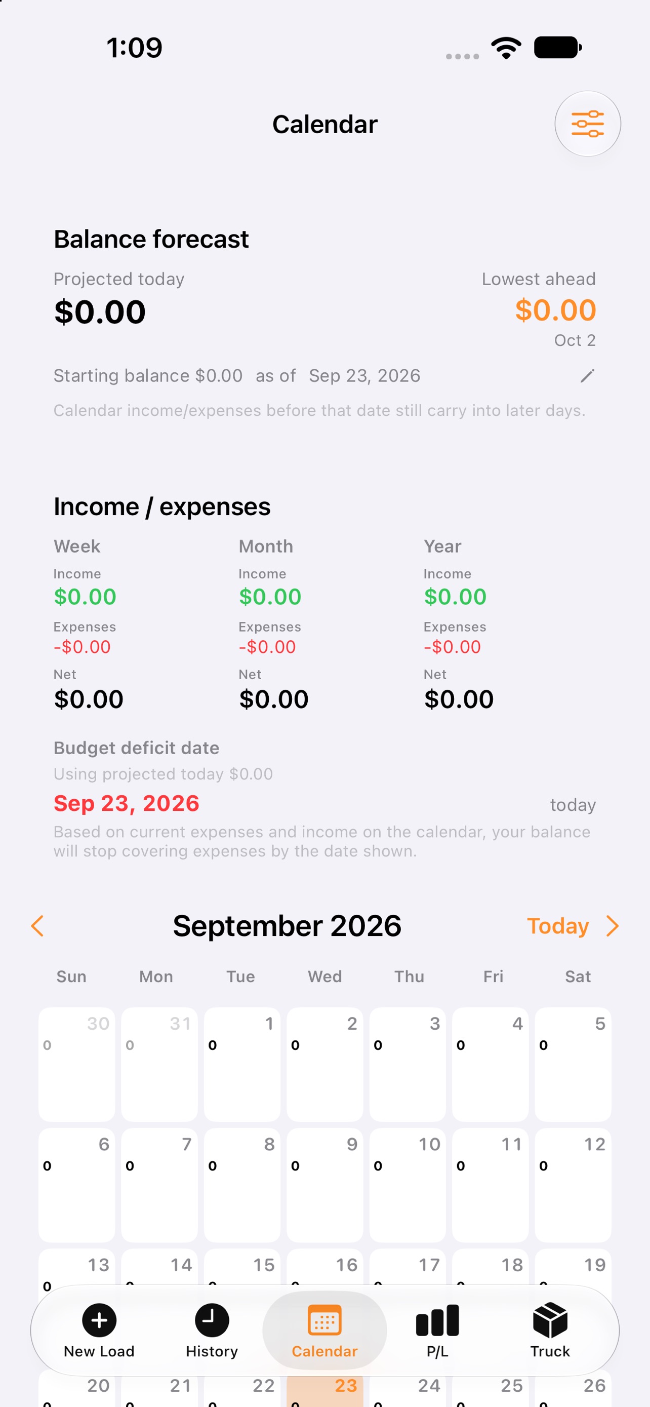 Screenshot 2 of TruckFlow IC: Budget Manager