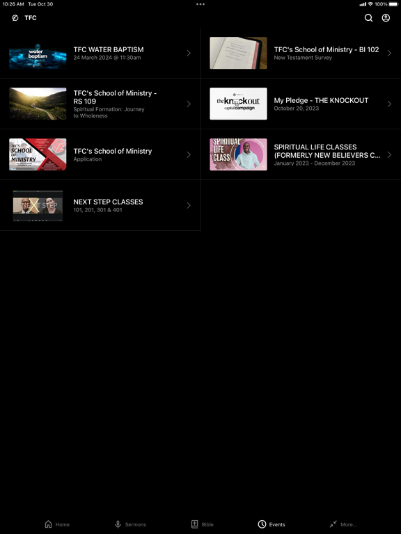 The Family Church NJ iPad screenshot 3 - Lifestyle app
