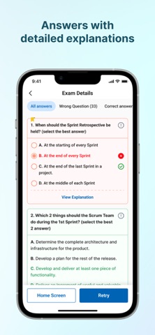AZ-900 Exam Simulator iPhone screenshot