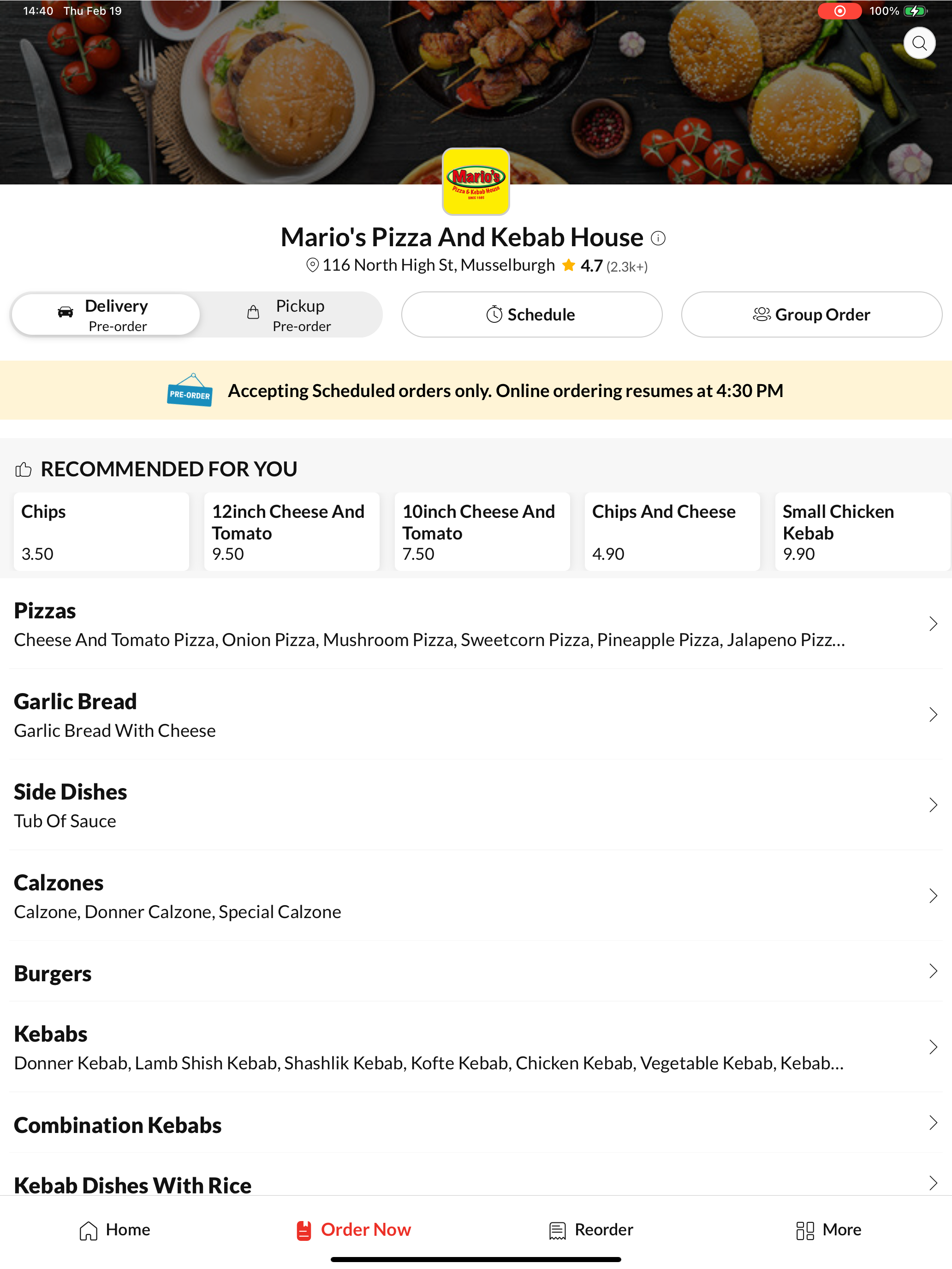 Mario's Pizza And Kebab House screenshot 7