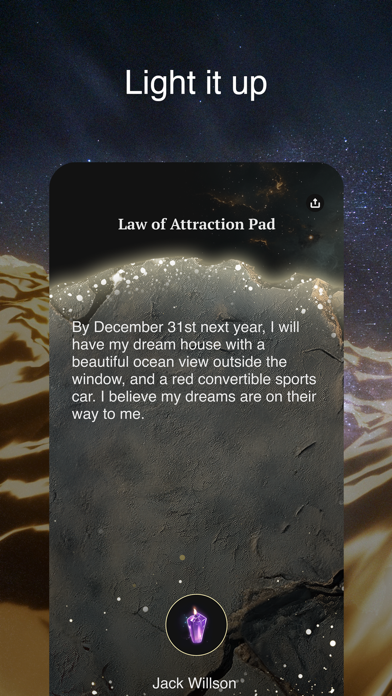 WishUp: Law of Attraction Pad Screenshot