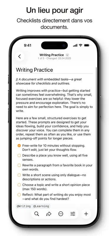 Notebooks : écrire & organiser screenshot 5 of 7