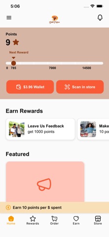 Dali Crepes Rewards app screenshot