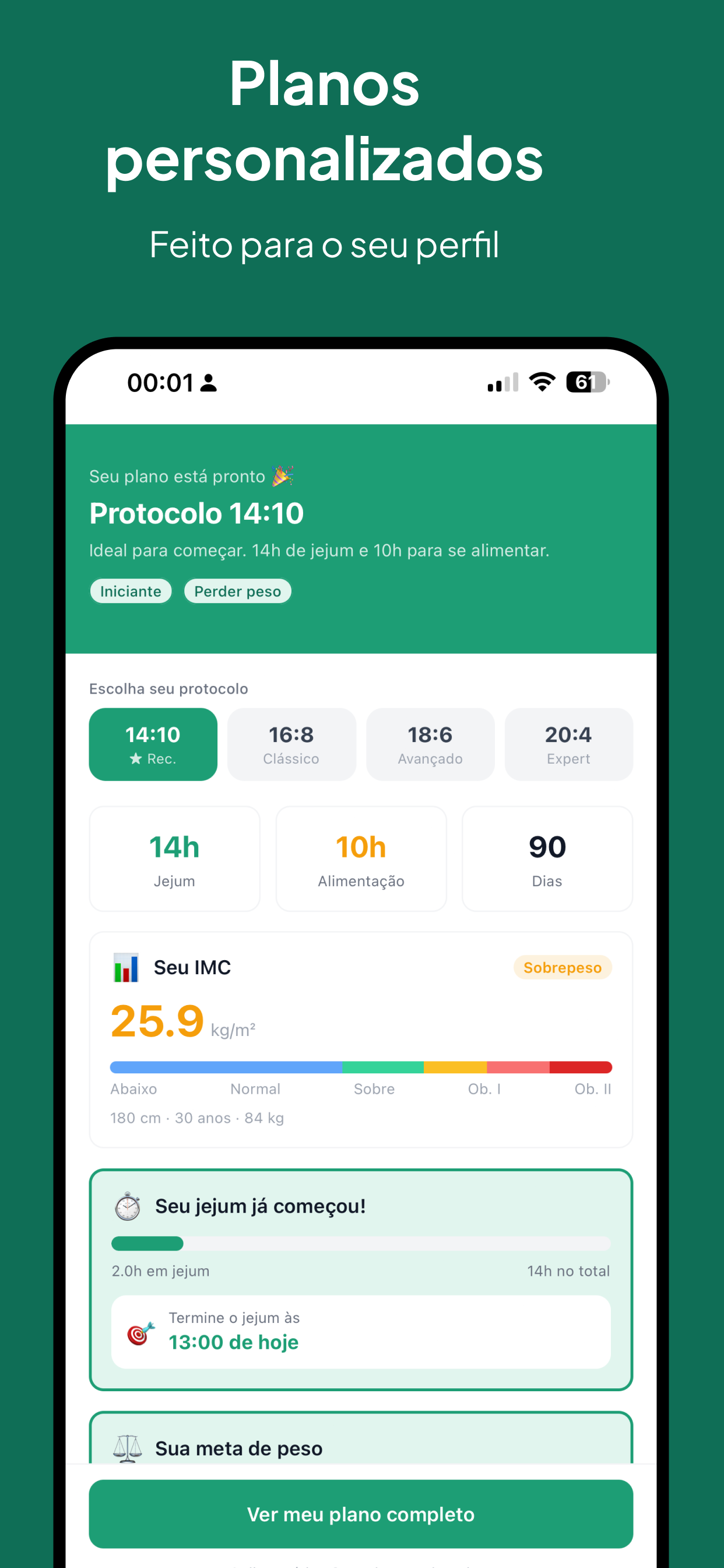 Jejum Intermitente: Timer 168