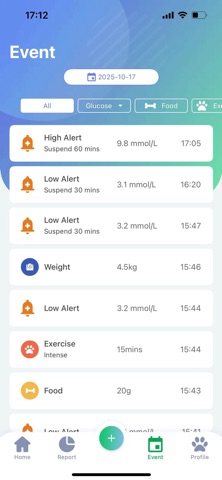 Insight CGM screenshot