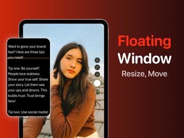 Floating Teleprompter for iPad iPad screenshot