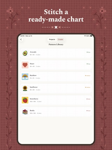 Cross Stitch Craft: Crossie iPad screenshot