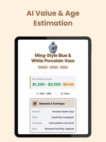 Antique & Vintage Identifier iPad screenshot