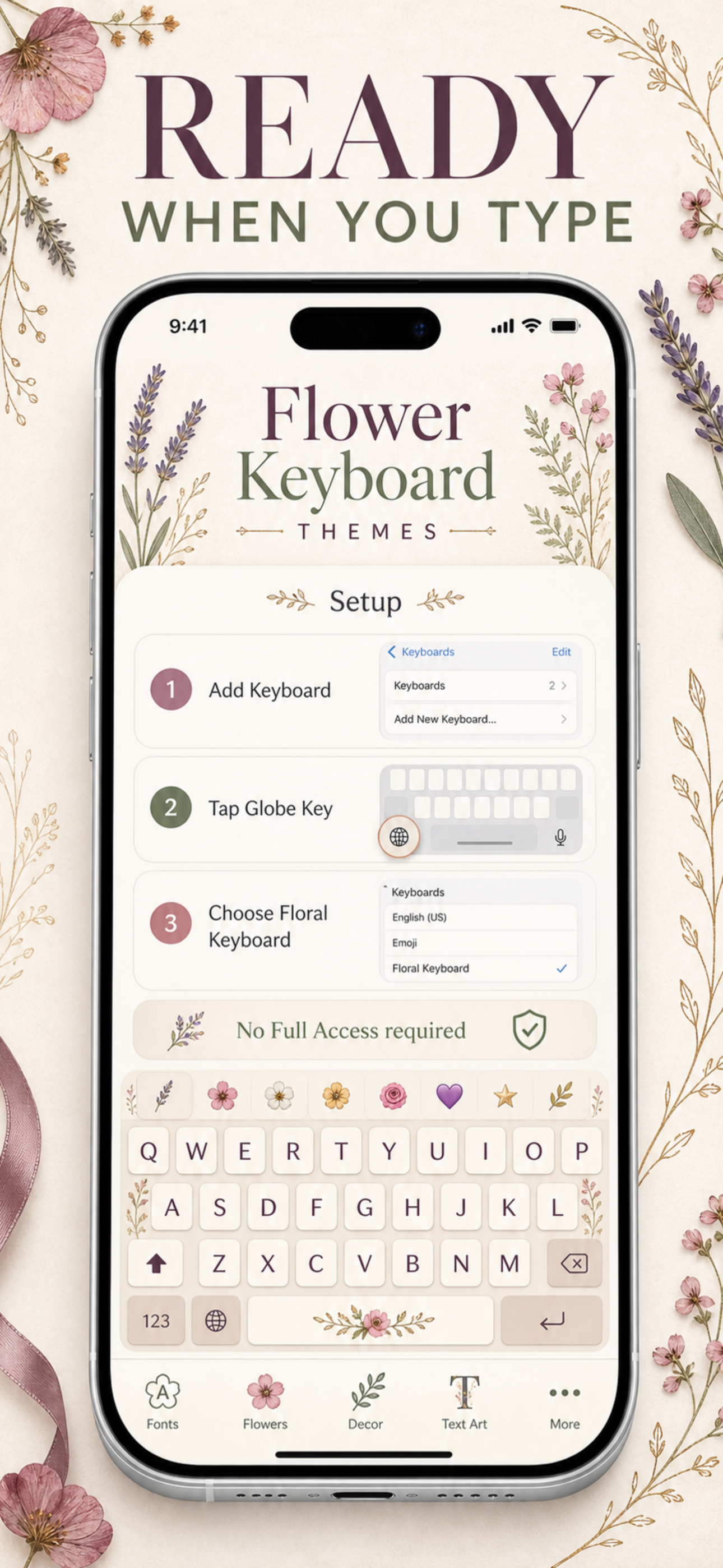 Flower Keyboard: Themes screenshot 8