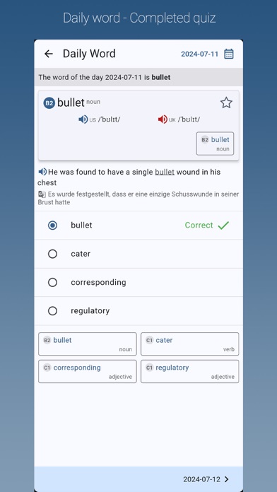 English-German Dictionary Pro Screenshot