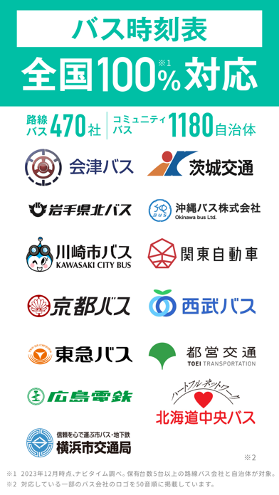 バスNAVITIME 時刻表&乗り換え案内&路線図ナビスクリーンショット