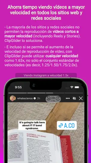 Captura de pantalla de ClipGlider-video Speed Control en iPhone 3