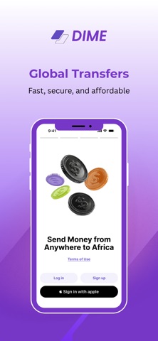 Dime: Send Money to Africa iPhone screenshot
