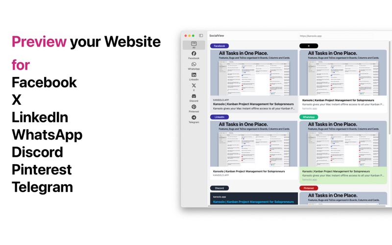 Social Link Preview app screenshot
