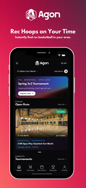 Agon Rec: Pickup Sports screenshot 1